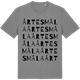 Mid Heather Gray t-shirt med Årtesmåla ordlek t-shirt