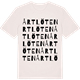 Vintage White t-shirt med Årtlöten ordlek t-shirt