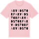 Pink Cotton t-shirt med Arvidstorp ordlek t-shirt