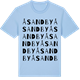 Blue Soul t-shirt med Åsandby ordlek t-shirt