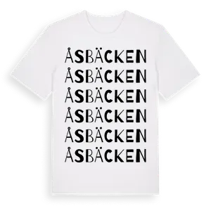 Åsbäcken ordlek t-shirt – ekologisk bomull t-shirt från Pinshirt