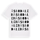 White t-shirt med Åsbodalen ordlek t-shirt