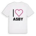 Jag älskar Asby t-shirt stort tryck