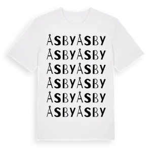 Åsby ordlek t-shirt – ekologisk bomull t-shirt från Pinshirt