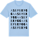 Blue Soul t-shirt med Asby brygga ordlek t-shirt