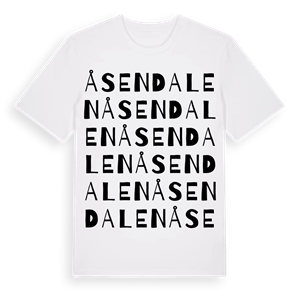 Åsendalen ordlek t-shirt – ekologisk bomull t-shirt från Pinshirt