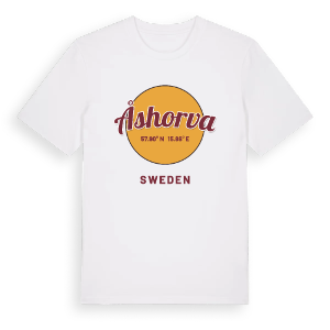 Åshorva cirkel t-shirt – ekologisk bomull t-shirt från Pinshirt
