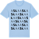 Blue Soul t-shirt med Aska ordlek t-shirt