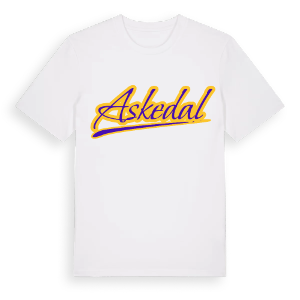 Askedal baseball t-shirt – ekologisk bomull t-shirt från Pinshirt