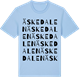 Blue Soul t-shirt med Äskedalen ordlek t-shirt