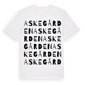 Askegården ordlek t-shirt – ekologisk bomull t-shirt från Pinshirt