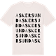 Vintage White t-shirt med Askersund ordlek t-shirt
