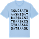 Blue Soul t-shirt med Äskesätra ordlek t-shirt