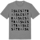Mid Heather Gray t-shirt med Äskesätra ordlek t-shirt