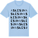 Blue Soul t-shirt med Askesum ordlek t-shirt