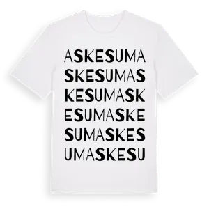Askesum ordlek t-shirt – ekologisk bomull t-shirt från Pinshirt