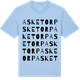 Blue Soul t-shirt med Asketorp ordlek t-shirt