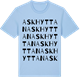 Blue Soul t-shirt med Askhyttan ordlek t-shirt
