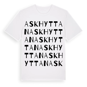 Askhyttan ordlek t-shirt – ekologisk bomull t-shirt från Pinshirt