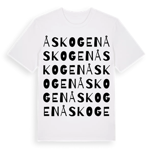 Åskogen ordlek t-shirt – ekologisk bomull t-shirt från Pinshirt