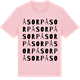Pink Cotton t-shirt med Åsorp ordlek t-shirt