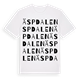 White t-shirt med Äspdalen ordlek t-shirt
