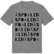 Mid Heather Gray t-shirt med Äspdalen ordlek t-shirt