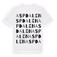White t-shirt med Aspdalen ordlek t-shirt