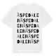 White t-shirt med Äspedalen ordlek t-shirt
