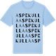 Blue Soul t-shirt med Aspekulla ordlek t-shirt