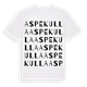 Aspekulla ordlek t-shirt