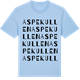 Blue Soul t-shirt med Aspekullen ordlek t-shirt
