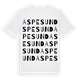 White t-shirt med Aspesund ordlek t-shirt