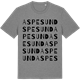 Mid Heather Gray t-shirt med Aspesund ordlek t-shirt
