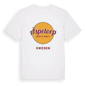 Äspetorp cirkel t-shirt – ekologisk bomull t-shirt från Pinshirt