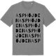 Mid Heather Gray t-shirt med Asphöjden ordlek t-shirt