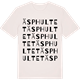 Vintage White t-shirt med Äsphultet ordlek t-shirt