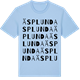 Blue Soul t-shirt med Äsplunda ordlek t-shirt
