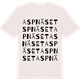 Vintage White t-shirt med Aspnäset ordlek t-shirt