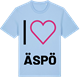 Blue Soul t-shirt med Jag älskar Äspö t-shirt stort tryck