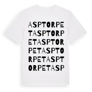 Asptorpet ordlek t-shirt – ekologisk bomull t-shirt från Pinshirt