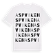 White t-shirt med Aspviken ordlek t-shirt