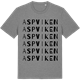 Mid Heather Gray t-shirt med Aspviken ordlek t-shirt