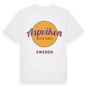 Aspviken cirkel t-shirt – ekologisk bomull t-shirt från Pinshirt