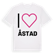 White t-shirt med Jag älskar Åstad t-shirt stort tryck