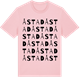 Pink Cotton t-shirt med Åstad ordlek t-shirt
