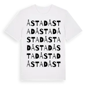Åstad ordlek t-shirt – ekologisk bomull t-shirt från Pinshirt
