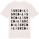 Vintage White t-shirt med Åsvedal ordlek t-shirt