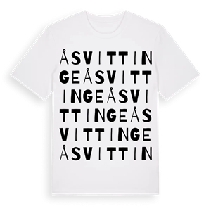 Åsvittinge ordlek t-shirt – ekologisk bomull t-shirt från Pinshirt