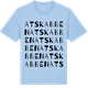 Blue Soul t-shirt med Atskabben ordlek t-shirt